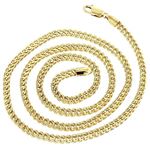 10k Yellow Gold Hollow Franco Chain 4.5mm Wide Nec