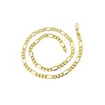 Hollow 14k Gold Figaro Chain For Men and Women 6.5