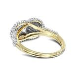 Love Knot Diamond Ring 14K Yellow Gold by LUXURMAN