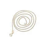 Solid 10k Gold Cable Chain For Women LUXURMAN 0.5m