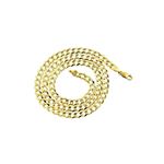 Solid 10k Gold Curb Comfort Chain For Men LUXURMAN