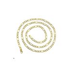 Hollow 14k Gold Figaro Chain For Men and Women 5.5