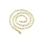 Solid 10k Gold Figaro Chain For Men LUXURMAN 7mm n