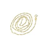 Solid 14k Gold Figaro Chain For Men and Women LUXU