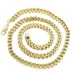 10k Yellow Gold Hollow Franco Chain 5.5mm Wide Nec