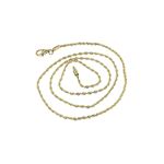 Solid 10k Gold Rope Diamond Cut Chain For Men and 