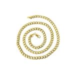 Hollow 14k Gold Cuban Link Miami Chain For Men 8mm