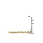 Hollow 14k Gold Rope Chain For Men and Women 3mm N