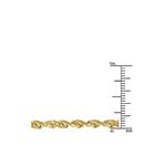 Solid 10k Gold Rope Diamond Cut Chain For Men and 