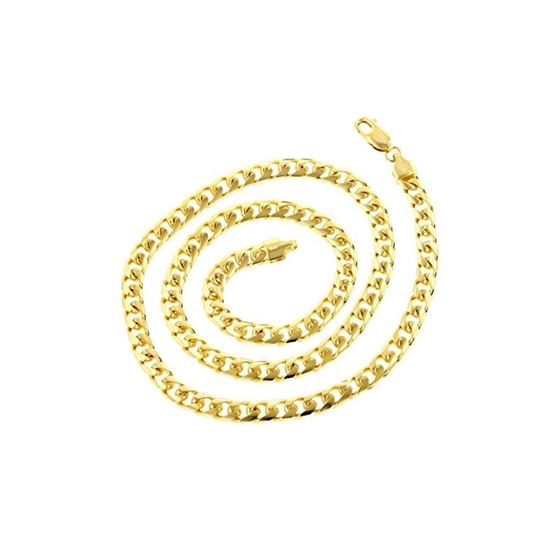 Solid 14k Gold Cuban Link Miami Chain For Men LUXU