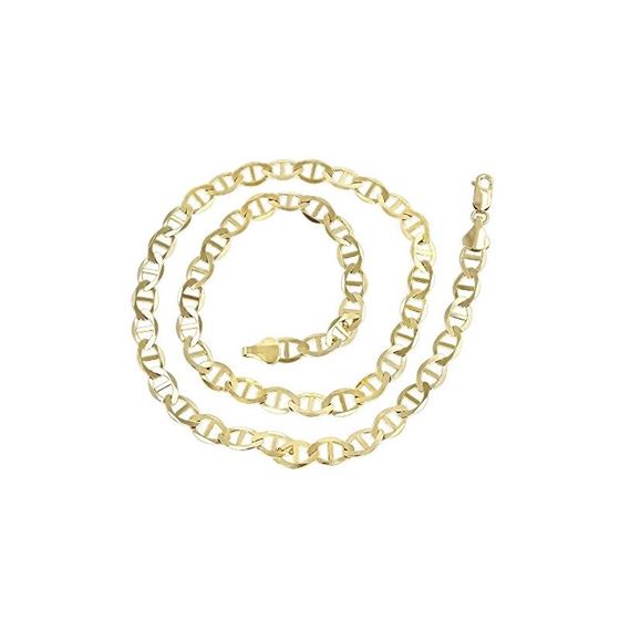 Solid 14k Gold Mariner Chain For Men and Women LUX