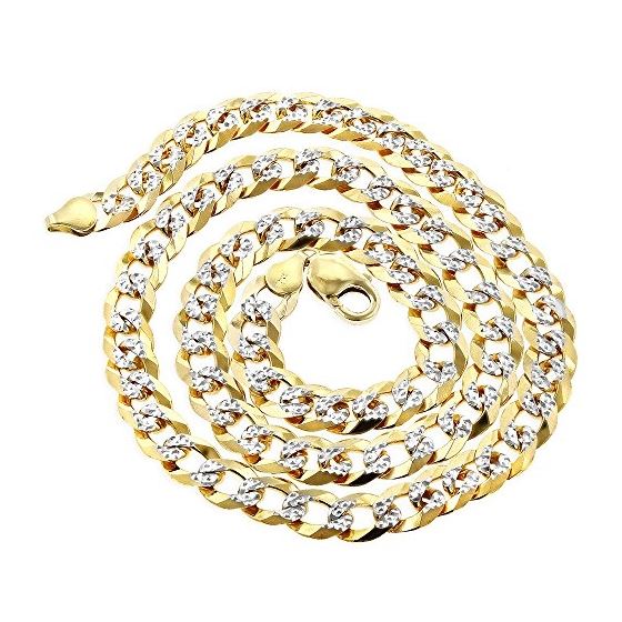 Solid 10K Yellow Gold Italy Cuban Curb Link Chain 