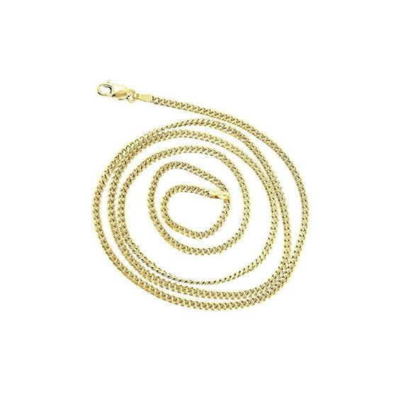 Solid 10k Gold Curb Gourmette Chain For Men and Wo