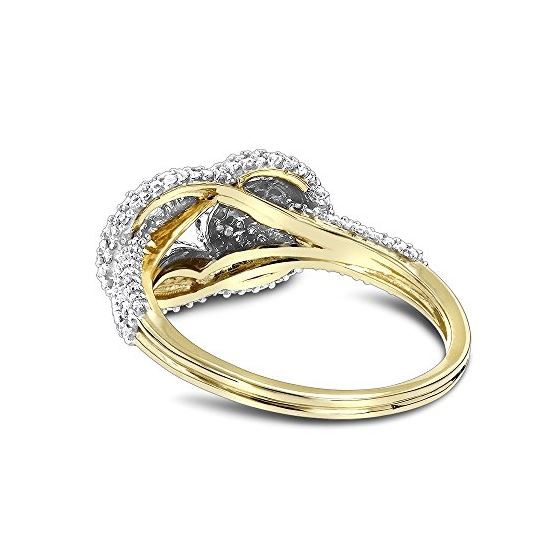 Love Knot Diamond Ring 14K Yellow Gold by LUXURMAN