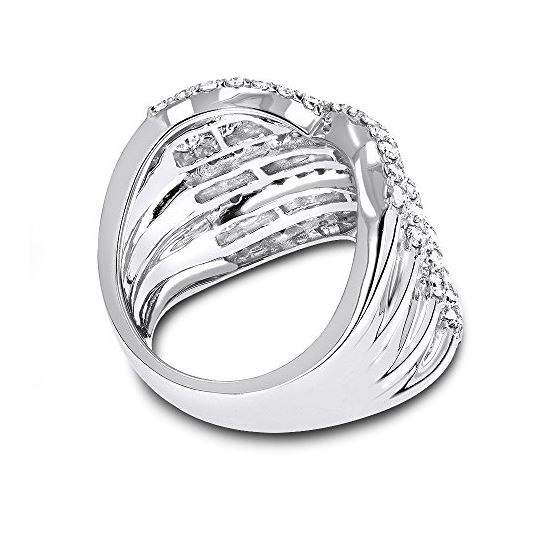 Cocktail Rings: Ladies Carat Diamond Ring 14k Whit