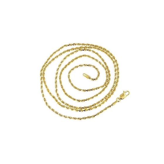 Solid 14k Gold Rope Chain For Men and Women LUXURM