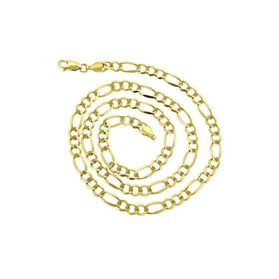Solid 10k Gold Figaro Chain For Men and Women LUXU