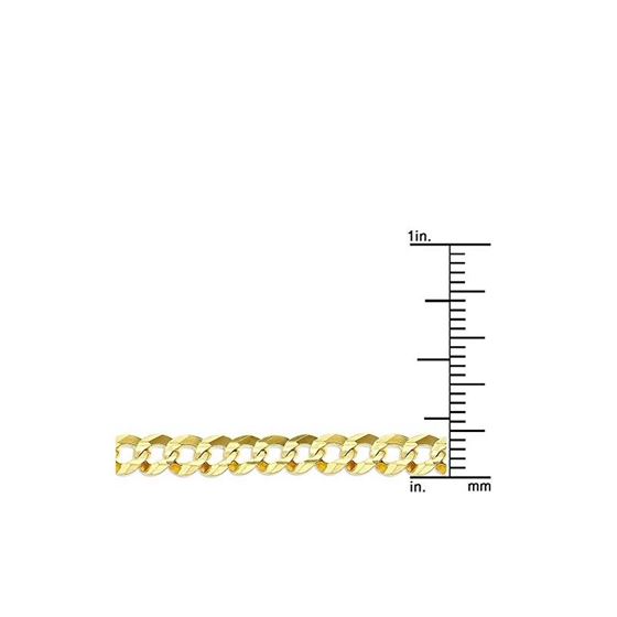 Solid 10k Gold Curb Comfort Chain For Men LUXURMAN