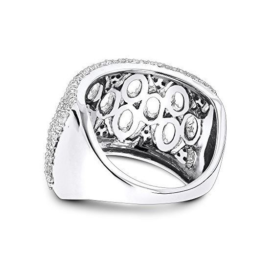 Diamond Fashion Rings: 14K White Gold Diamond Ring