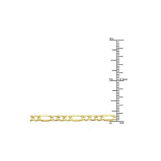 Hollow 14k Gold Figaro Chain For Men and Women 4.5