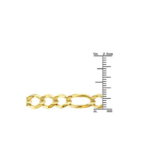 Solid 10k Gold Figaro Chain For Men LUXURMAN 7mm n