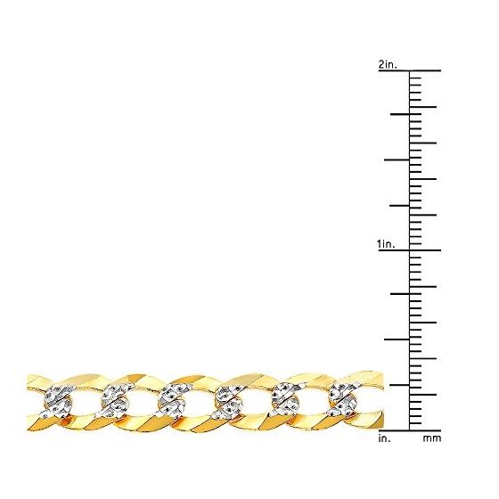 Solid 10K Yellow Gold Italy Cuban Curb Link Chain 