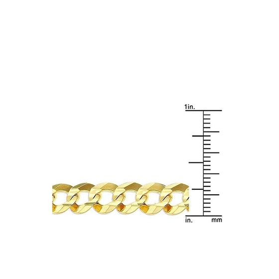 Solid 10k Gold Curb Comfort Chain For Men LUXURMAN