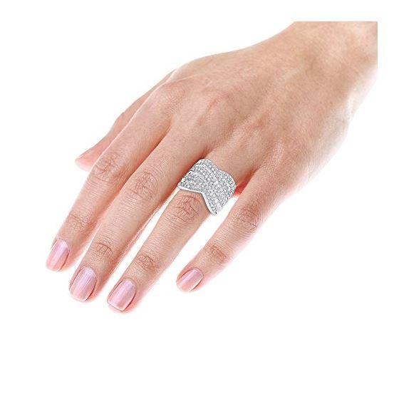 Cocktail Rings: Ladies Carat Diamond Ring 14k Whit