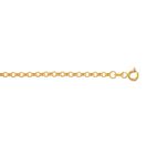 Hollow 14k Gold Rolo Diamond Cut Chain For Men and