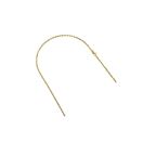 Hollow 14k Gold Rope Chain For Men and Women 1.5mm