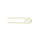 Solid 10k Gold Singapore Adjustable Chain For Men 