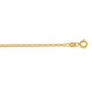 Hollow 14k Gold Rolo Diamond Cut Chain For Men and