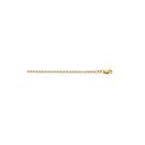 Hollow 10k Gold Rolo Chain For Men and Women 2.3mm