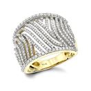 Unique Diamond Rings: 14K Gold Cut-Out Diamond Rin