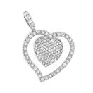 Heart Jewelry 14K White Gold Designer Diamond Hear