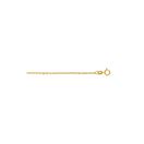 Solid 14k Gold Cable Piatto Chain For Women LUXURM