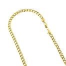 Hollow 10k Gold Cuban Link Miami Chain For Men 6mm