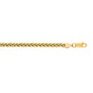 Hollow 14k Gold Wheat Chain For Men and Women 3.5m