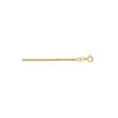 Solid 14k Gold Foxtail Chain For Men and Women LUX