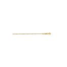 Solid 14k Gold Sparkle Chain For Women LUXURMAN 1.