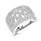 Diamond Fashion Rings: 14K White Gold Diamond Ring