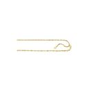 Solid 14k Gold Singapore Chain For Men and Women L