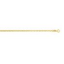 Solid 14k Gold Cable Oval Chain For Men and Women 