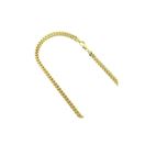 Hollow 14k Gold Franco Square Chain For Men 4mm Ne