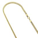14k Yellow Gold Hollow Franco Chain 4mm Wide Neckl