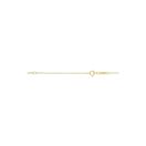 Solid 14k Gold Cable Round Extendable Chain For Wo