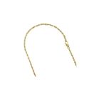 Hollow 10k Gold Rope Sparkle Chain For Men and Wom