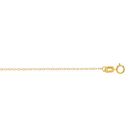 Solid 14k Gold Cable Round Chain For Women LUXURMA