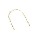 Hollow 14k Gold Figaro Chain For Men and Women 5.5