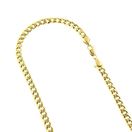 Hollow 10k Gold Cuban Link Miami Chain For Men 8mm